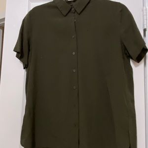 Green button down